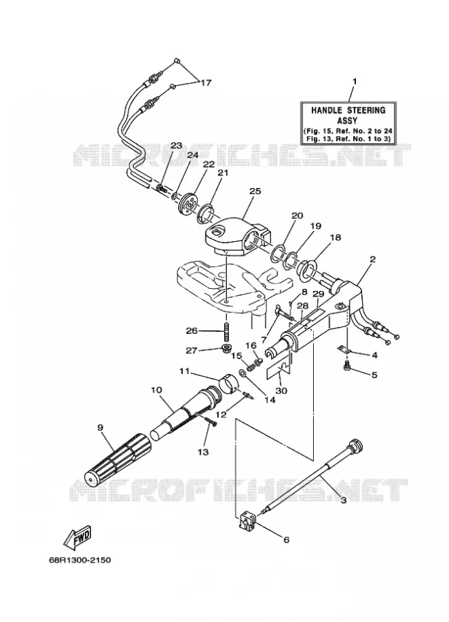 DIRECTION Yamaha OUTBOARD ENGINES 6hp (4.4kW) 2003 F6  F6BMHS