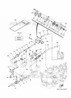 ALIMENTATION CARBURANT 2 pour Yamaha F6C Manual Starter, Tiller Handle, Manual Tilt, Shaft 15