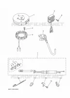 PIÈCES OPTIONNELLES pour Yamaha F6C Manual Starter, Tiller Handle, Manual Tilt, Shaft 15