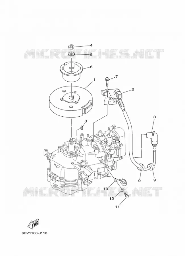 ALLUMAGE Yamaha OUTBOARD ENGINES 6hp (4.4kW) 2012 F6  F6CMHS