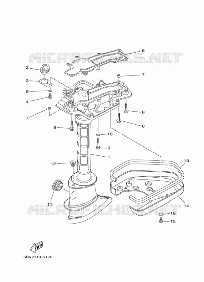 FOURREAU - FUT Yamaha OUTBOARD ENGINES 6hp (4.4kW) 2012 F6  F6CMHS