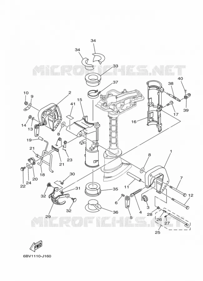 SUPPORT Yamaha OUTBOARD ENGINES 6hp (4.4kW) 2012 F6  F6CMHS