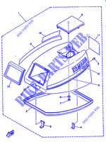CARENAGE SUPERIEUR pour Yamaha F8A 4 Stroke, Manual Start de 1989
