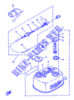 RESERVOIR A ESSENCE pour Yamaha F8A 4 Stroke, Manual Start de 1988