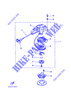 DEMARREUR pour Yamaha 2B Manual Starter, Tiller Handle, Manual Tilt de 1999
