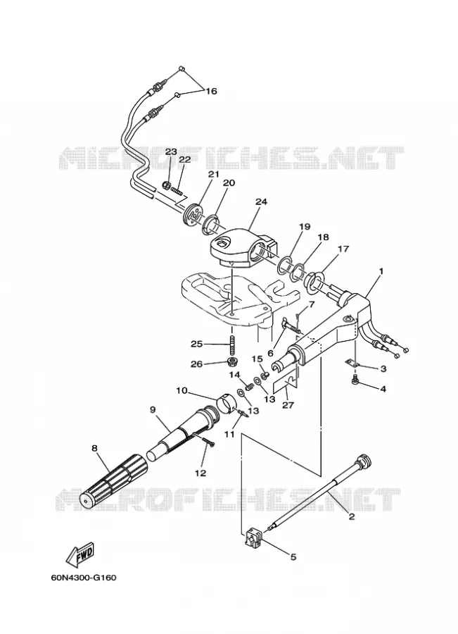 DIRECTION Yamaha OUTBOARD ENGINES 8hp (5.9kW) 2014 F8  F8CMHL