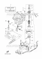 PIÈCES OPTIONNELLES 1 pour Yamaha F8C Manual Starter, Tiller Handle, Manual Tilt, Shaft 20