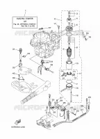 PIÈCES OPTIONNELLES 1 pour Yamaha F8C Manual Starter, Tiller Handle, Manual Tilt, Shaft 15