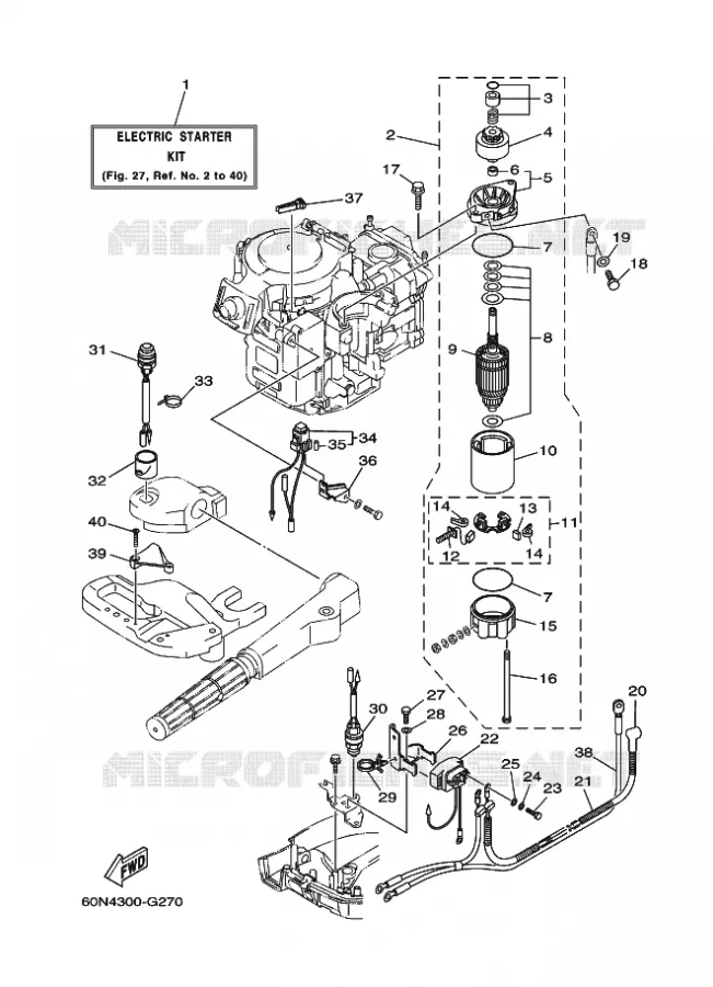 PIÈCES OPTIONNELLES 1 Yamaha OUTBOARD ENGINES 8hp (5.9kW) 2008 F8  F8C