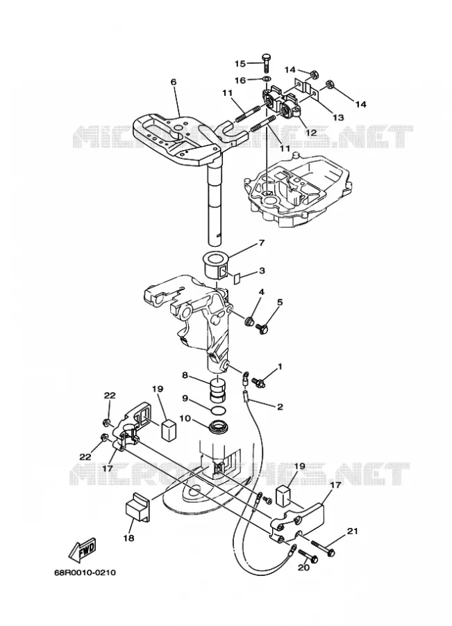 SUPPORT 2 Yamaha OUTBOARD ENGINES 8hp (5.9kW) 2007 F8  F8C