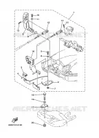 BOITIER DE COMMANDE A DISTANCE pour Yamaha F8C Manual Starter, Tiller Handle, Manual Tilt, Shaft 15