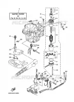 PIÈCES OPTIONNELLES 1 pour Yamaha F8C Manual Starter, Tiller Handle, Manual Tilt, Shaft 15