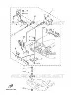 BOITIER DE COMMANDE A DISTANCE pour Yamaha F8C Manual Starter, Tiller Handle, Manual Tilt, Shaft 20