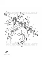 ARAIGNEE pour Yamaha F8C Manual Starter, Tiller Handle, Manual Tilt, Shaft 15