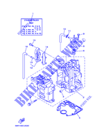 CYLINDRE / CARTER MOTEUR 1 pour Yamaha F8M Manual Start, Manual Tilt, Tiller Control, Shaft 15