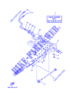 DIRECTION pour Yamaha F8M Manual Start, Manual Tilt, Tiller Control, Shaft 15