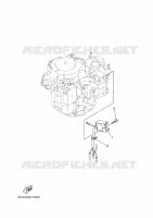 PIÈCES OPTIONNELLES 3 pour Yamaha F8F Manual Starter, Tiller Handle, Manual Tilt, Shaft 15