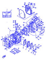 CYLINDRE / CARTER MOTEUR pour Yamaha F9.9A 4 Stroke de 1989