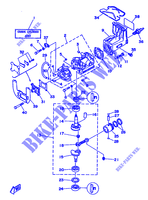 CYLINDRE / CARTER MOTEUR pour Yamaha 2B Manual Starter, Tiller Handle, Manual Tilt de 1993
