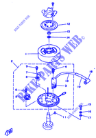 GENERATEUR pour Yamaha 2B Manual Starter, Tiller Handle, Manual Tilt de 1993