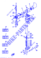 KIT DE REPARATION  pour Yamaha 2B Manual Starter, Tiller Handle, Manual Tilt de 1993