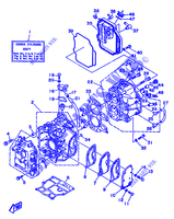 CYLINDRE / CARTER MOTEUR pour Yamaha F9.9B 4 Stroke de 1993