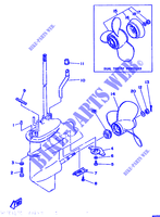 CARTER INFERIEUR ET TRANSMISSION 2 pour Yamaha F9.9B 4 Stroke de 1991