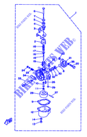 CARBURATEUR pour Yamaha 2B Manual Starter, Tiller Handle, Manual Tilt de 1990