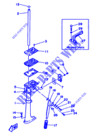 FOURREAU   FUT pour Yamaha 2B Manual Starter, Tiller Handle, Manual Tilt de 1990