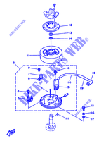 GENERATEUR pour Yamaha 2B Manual Starter, Tiller Handle, Manual Tilt de 1990
