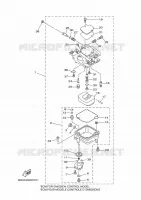 CARBURATEUR pour Yamaha F9.9C Electric Starter, Remote Control, Manual Tilt, Shaft 20