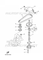 POMPE A HUILE pour Yamaha F9.9C Manual Starter, Tiller Handle, Manual Tilt, Shaft 15