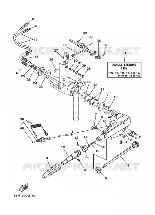 DIRECTION Yamaha OUTBOARD ENGINES 9.9hp (7.3kW) 2005 F9.9  F9.9CMHS
