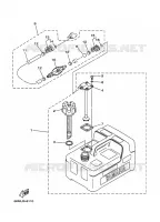 ALIMENTATION CARBURANT 2 pour Yamaha F9.9C 4 Stroke de 1998