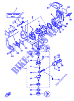 CYLINDRE / CARTER MOTEUR pour Yamaha 2B Manual Starter, Tiller Handle, Manual Tilt de 1988