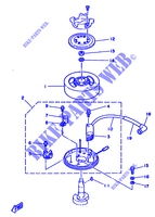 GENERATEUR pour Yamaha 2B Manual Starter, Tiller Handle, Manual Tilt de 1988