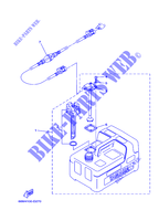 RESERVOIR A CARBURANT pour Yamaha F9.9F Electric Starter, Remote Control, Manual Tilt, Shaft 15