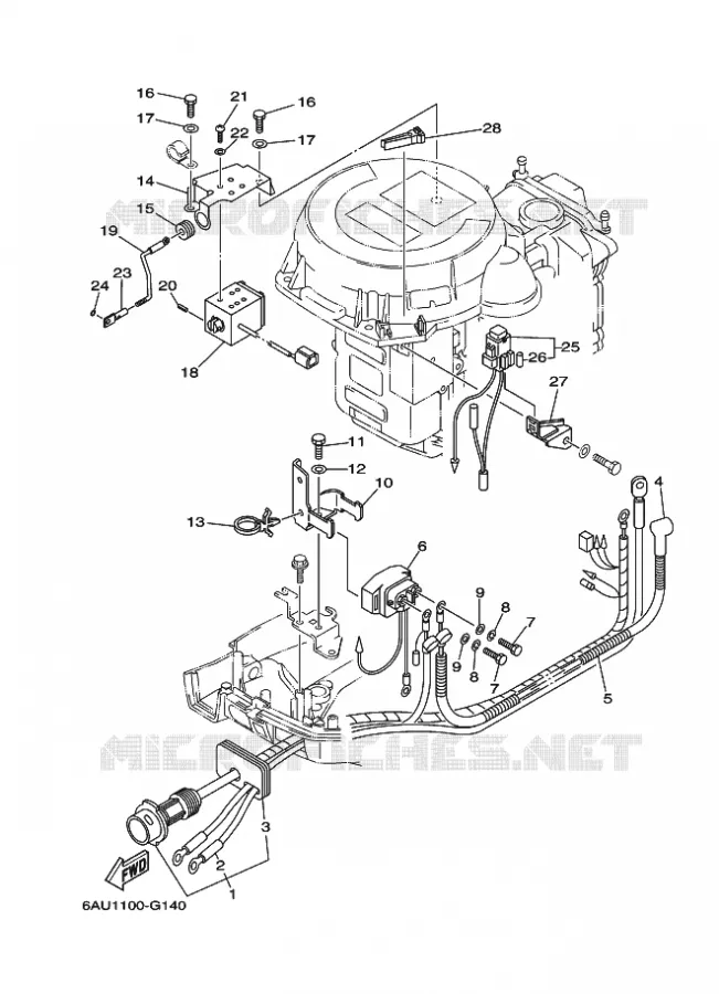 ELECTRIQUE 2 Yamaha OUTBOARD ENGINES 9.9hp (7.3kW) 2010 F9.9  F9.9FES