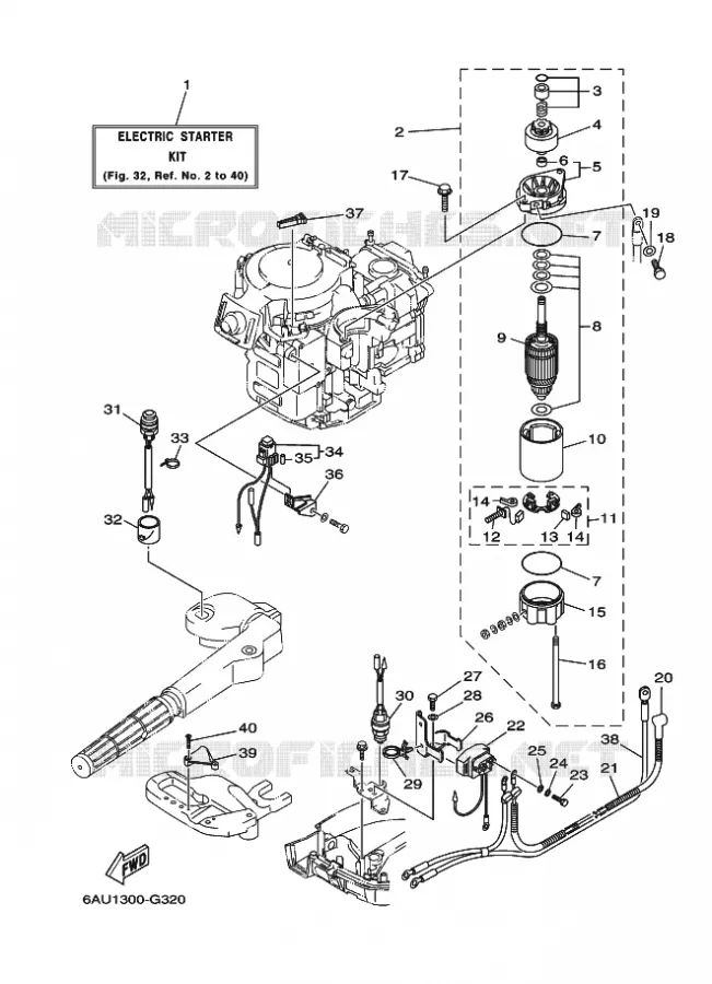 PIÈCES OPTIONNELLES 1 Yamaha OUTBOARD ENGINES 9.9hp (7.3kW) 2008 F9.9  F9.9F