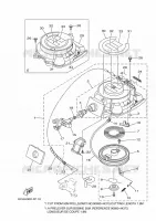 DEMARREUR KICK pour Yamaha F9.9H Electric Starter, Remote control, Manual Tilt, Shaft 20
