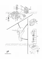 PIECES D'ENTRETIEN pour Yamaha F9.9H Manual Starter, Tiller Handle, Manual Tilt, Shaft 15