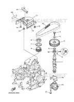 POMPE A HUILE pour Yamaha F9.9H Electric Starter, Remote control, Manual Tilt, Shaft 20