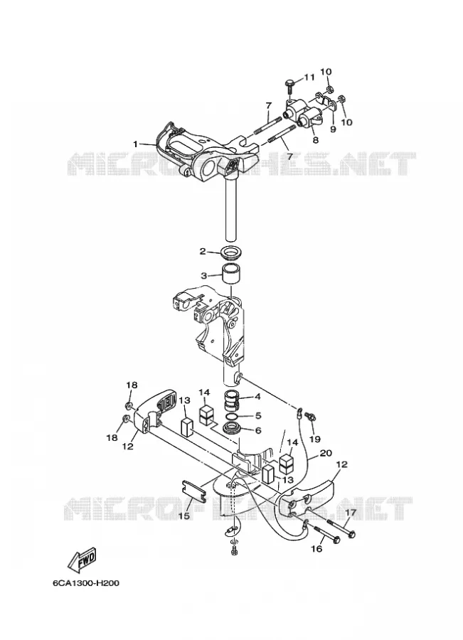 SUPPORT 2 Yamaha OUTBOARD ENGINES 9.9hp (7.3kW) 2011 F9.9  F9.9HMHS