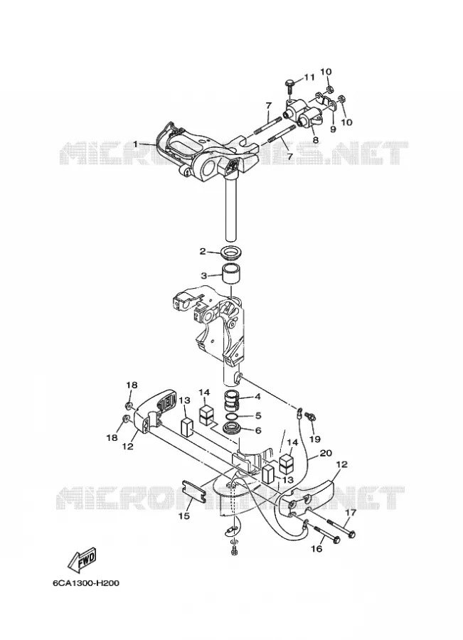 SUPPORT 2 Yamaha OUTBOARD ENGINES 9.9hp (7.3kW) 2011 F9.9  F9.9HMHL
