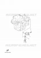 PIÈCES OPTIONNELLES 3 pour Yamaha F9.9J Manual Starter, Tiller Handle, Manual Tilt, Shaft 15