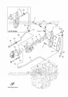 ADMISSION pour Yamaha F9.9J Manual Starter, Tiller Handle, Manual Tilt, Shaft 15