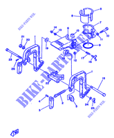 SUPPORT pour Yamaha 2B Manual Starter, Tiller Handle, Manual Tilt de 1986