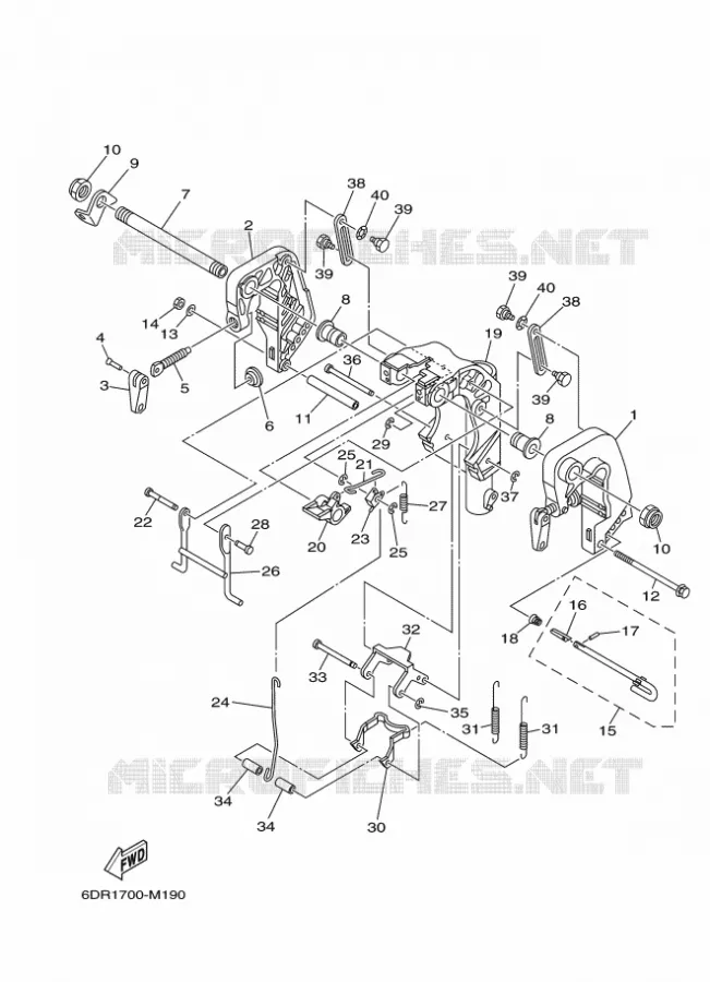 SUPPORT 1 Yamaha OUTBOARD ENGINES 9.9hp (7.3kW) 2013 F9.9  F9.9JMHS