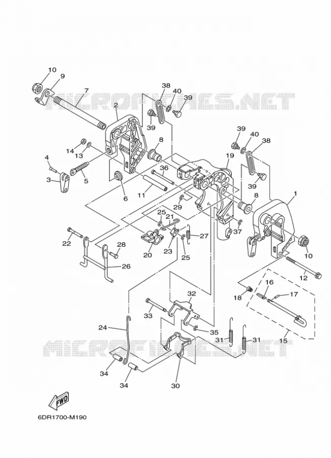 SUPPORT 1 Yamaha OUTBOARD ENGINES 9.9hp (7.3kW) 2013 F9.9  F9.9JES