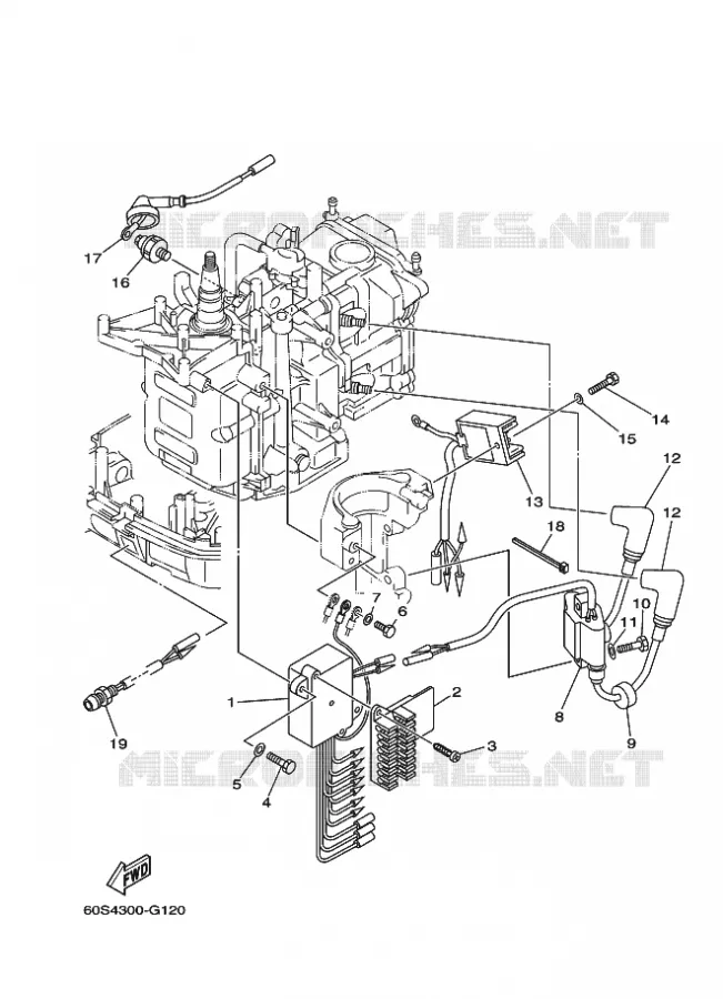 ELECTRIQUE 1 Yamaha OUTBOARD ENGINES 8hp (5.9kW) 2013 FT8  FT8DMHX